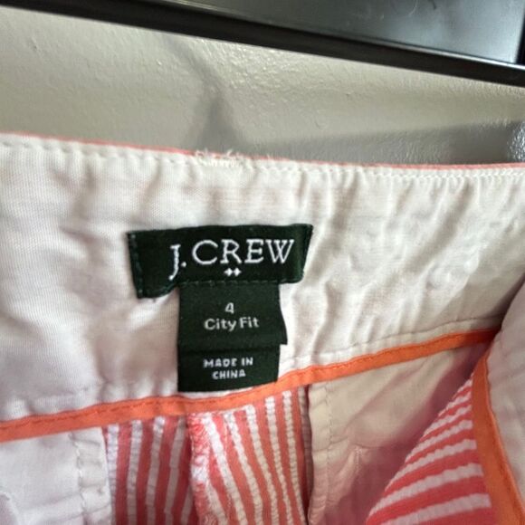 Vintage J.CREW 4.5” Seersucker Chino Shorts - Picture 4 of 7